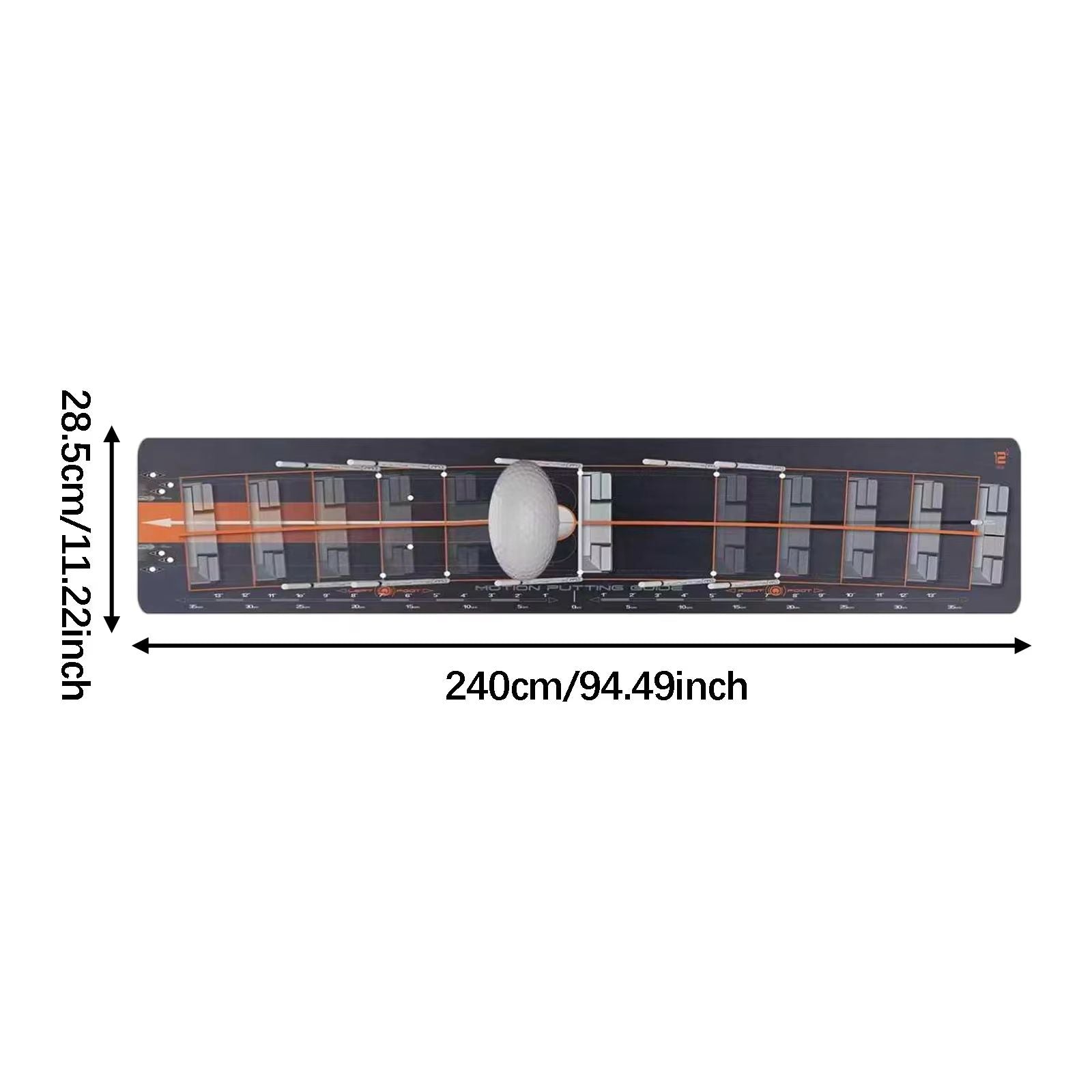 Portable Golf Putting Mat Training Aid For Home And Lawn 17