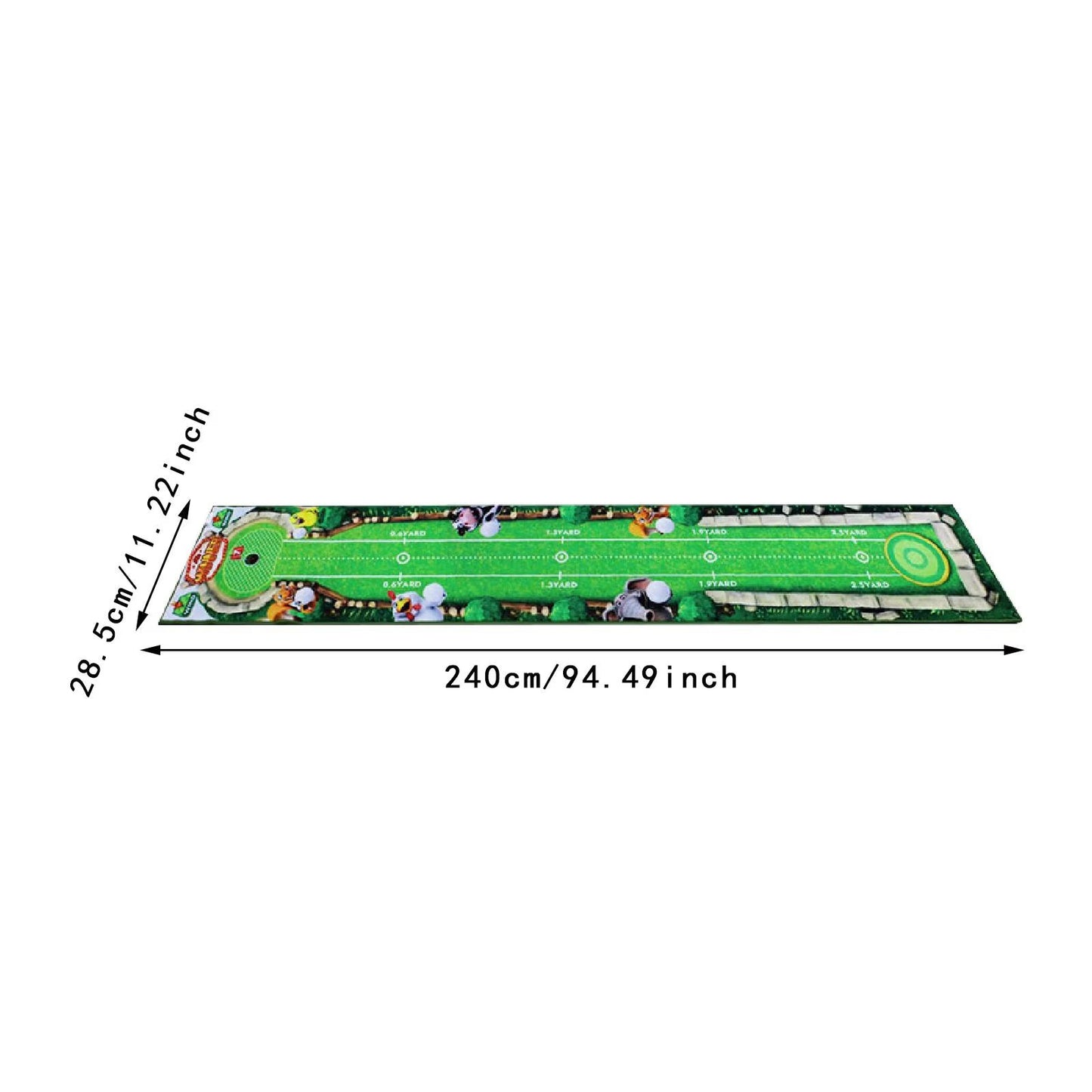 Portable Golf Putting Mat Training Aid For Home And Lawn 7