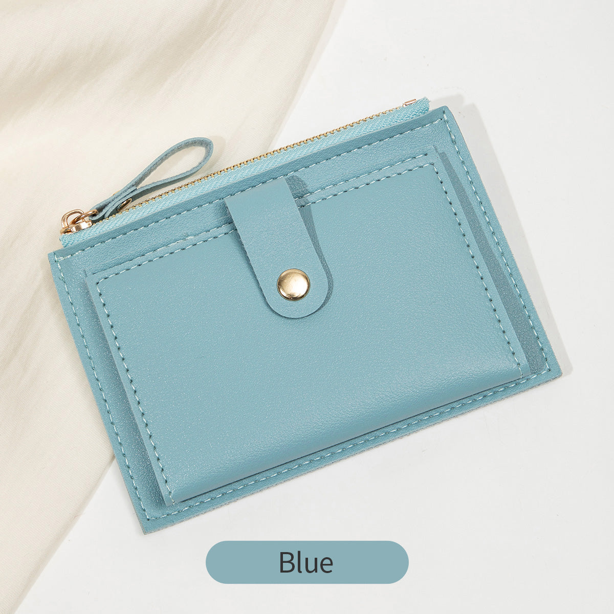 Ultra-Thin Mini PU Leather Wallet, Minimalist Women's Short Card Bag, Credit Card Holder Wallet