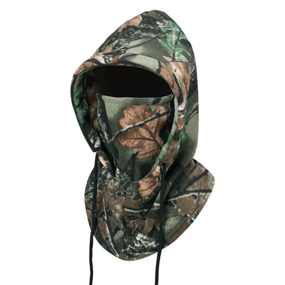 Hooded Winter Face Mask, Warm Fleece Balaclava for Men Women, Neck Warmer, Thermal Windproof Cap, Beanies Bandana