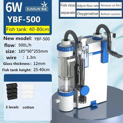 Fish Tank Filter With Oxygenation And Water Purification System 7