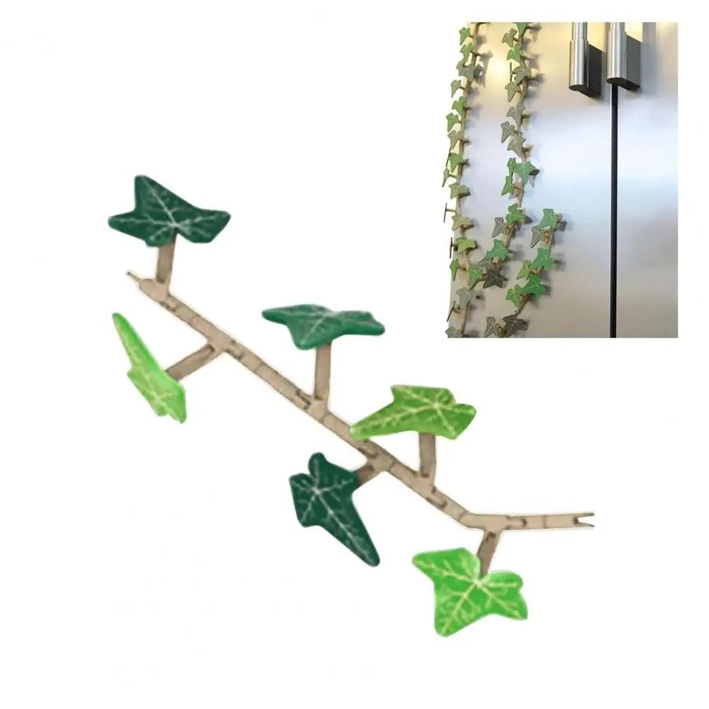 3D Printed Ivy Fridge Magnet With Articulating Stems For Home And Locker Decoration 1