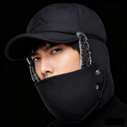 Winter Thickened FauxFur Baseball Cap For Extreme Cold Unisex 2