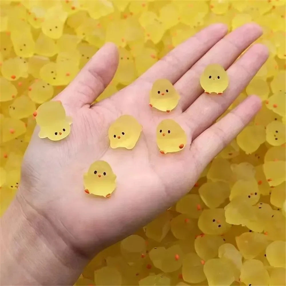 Mini Glow In Dark Chicken Fluorescent Chubby Chicken Crafts Decorative Home Decor Accessories Minia 1
