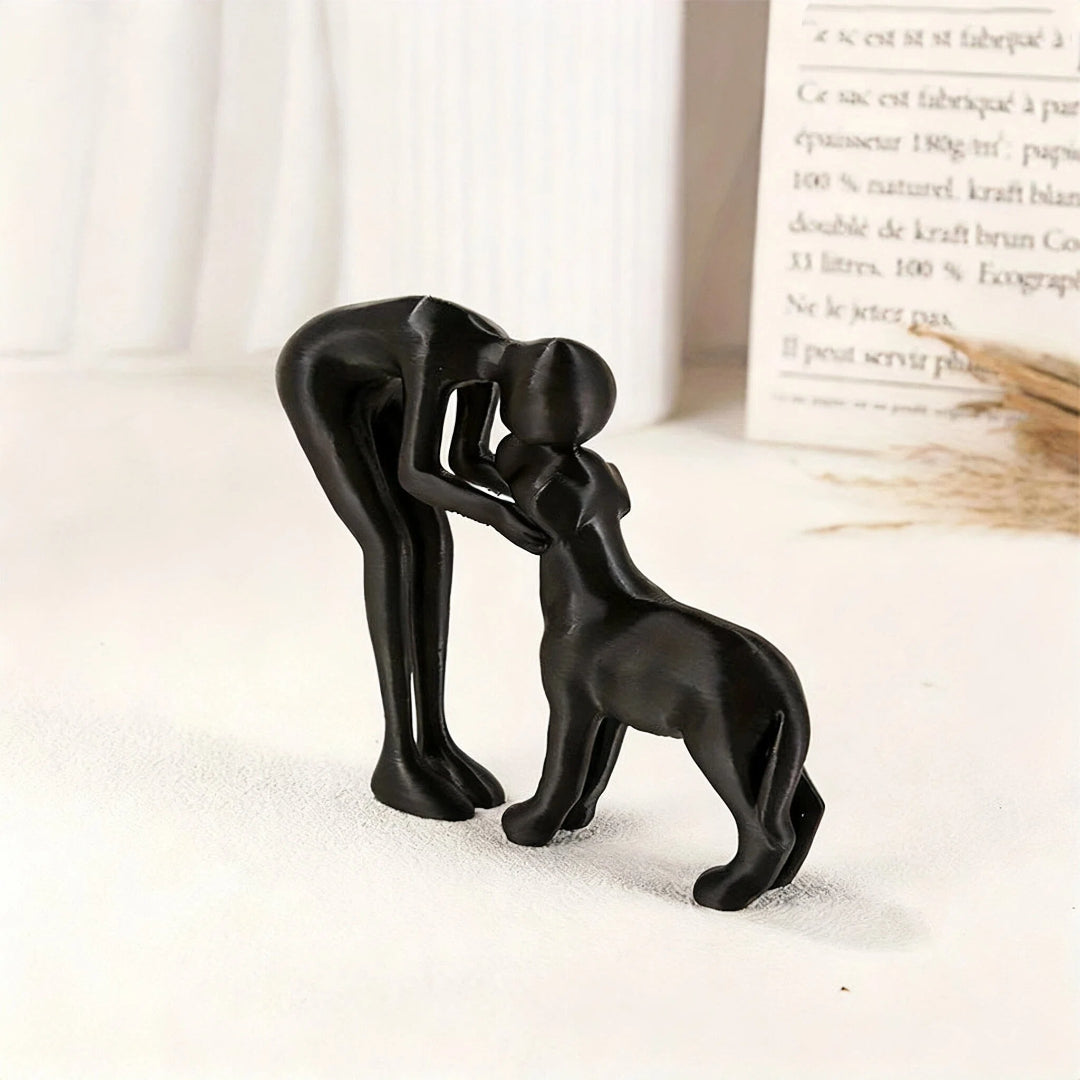 Abstract Art Figurines Interactive Human And Pet Sculptures Home And Office Decor 3