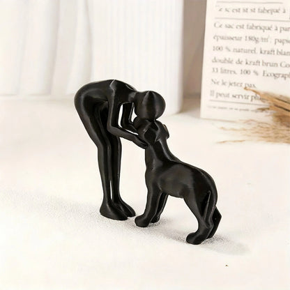 Abstract Art Figurines Interactive Human And Pet Sculptures Home And Office Decor 3
