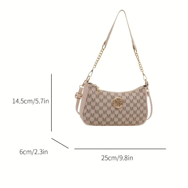 Adjustable Strap Women Messenger Vintage Style Handbag Sophisticated Shoulder Bag Tote Bag Purse 2