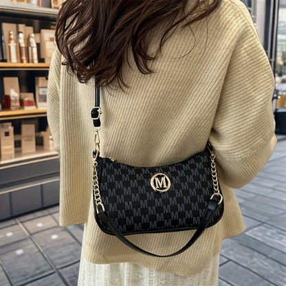 Adjustable Strap Women Messenger Vintage Style Handbag Sophisticated Shoulder Bag Tote Bag Purse 3