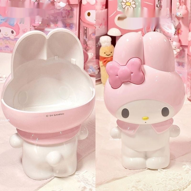 Hello Kitty Pen Holder, Sanrio Kawaii Cartoon My Melody, Cute Stationery, Makeup Brush Organizer, Anime Decor