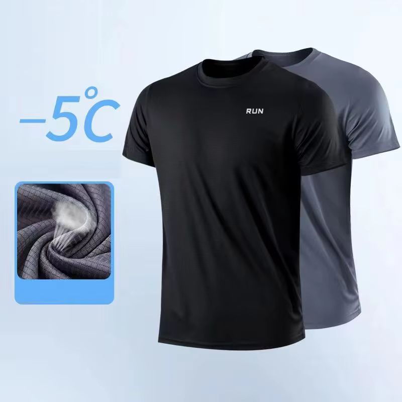 Mens QuickDry MoistureWicking Gym  Running Tee 1
