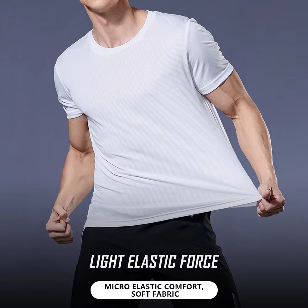 Mens QuickDry MoistureWicking Gym  Running Tee 4