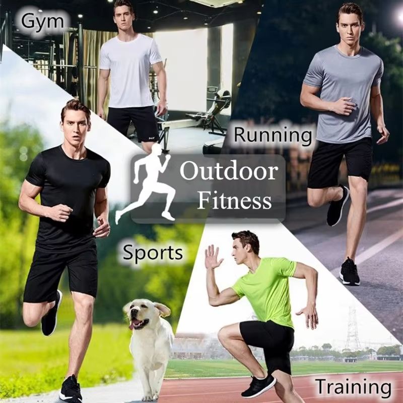 Mens QuickDry MoistureWicking Gym  Running Tee 5