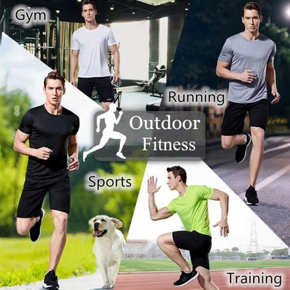 Mens QuickDry MoistureWicking Gym  Running Tee 5