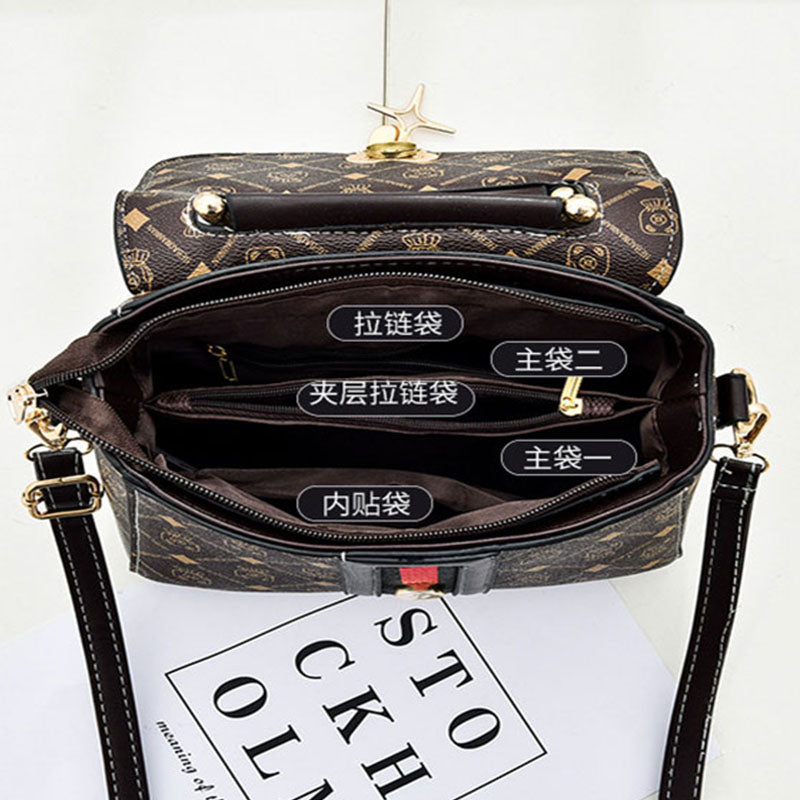 Tote Luxury Designer Handbag Women Handbags Leather New Shoulder Bag Women Printed Monogram Single  1