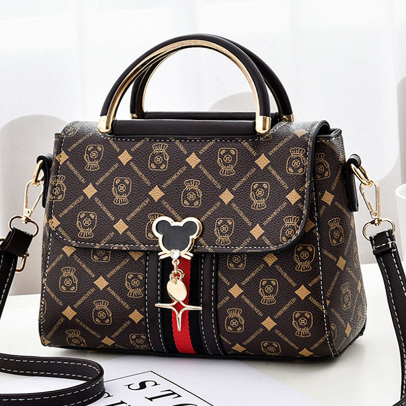 Tote Luxury Designer Handbag Women Handbags Leather New Shoulder Bag Women Printed Monogram Single  5