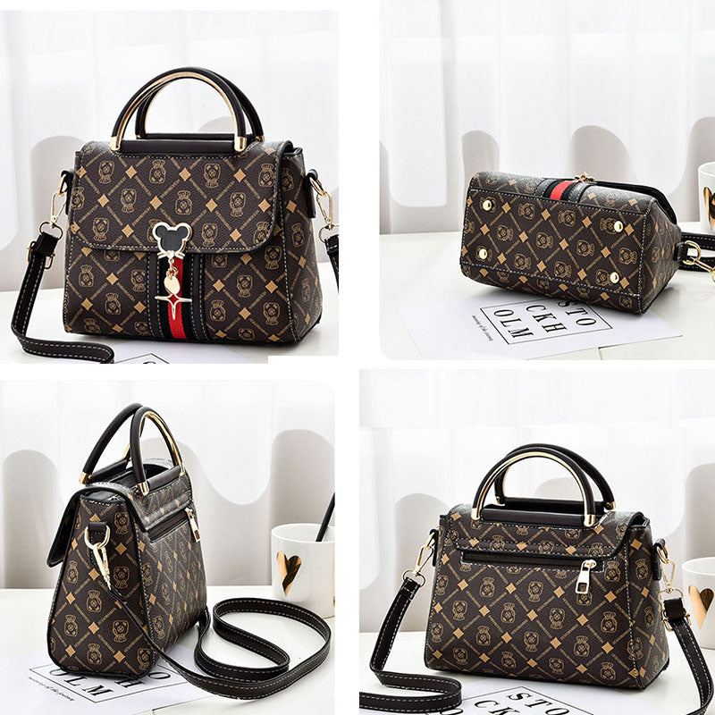 Tote Luxury Designer Handbag Women Handbags Leather New Shoulder Bag Women Printed Monogram Single  2