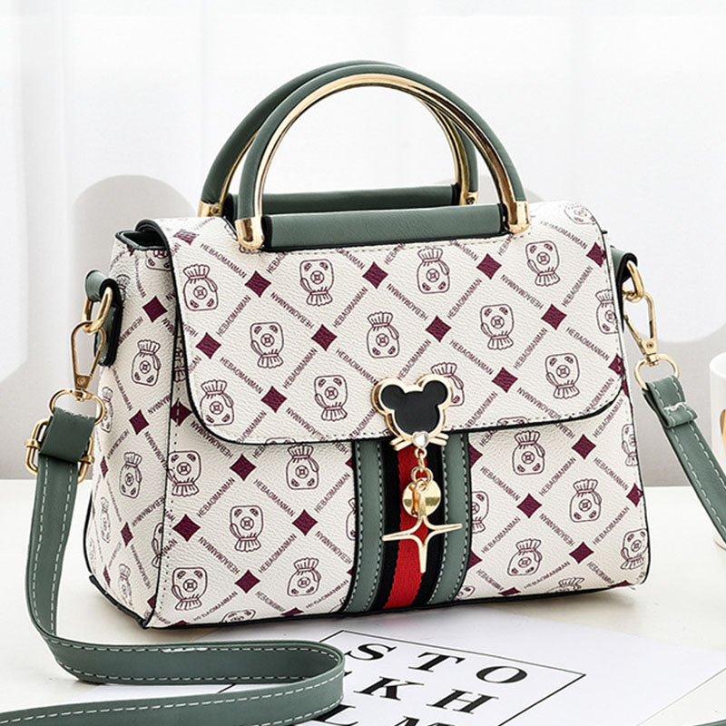 Tote Luxury Designer Handbag, Women Handbags Leather, New Shoulder Bag Women, Printed Monogram Single Shoulder Bag