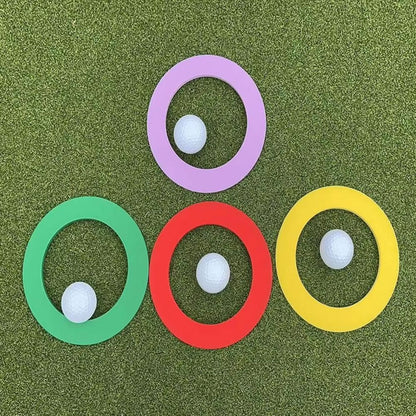 Silicone Golf Putting Ring Indoor Outdoor AllDirection Practice Trainer 3