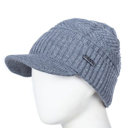 Stylish Unisex Winter Hats Fur Lined Soft Beanie Thick Knitted Cap With Brim For Men  Women 2