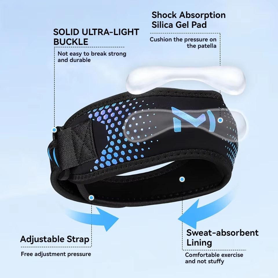 GTUBIKE Patella Knee Strap Adjustable Sports Brace 2
