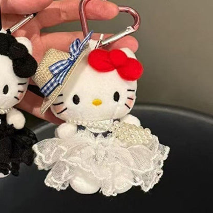 Hello Kitty Sanrio Kawaii Peripheral Pendant Doll Keychain Cute Fashion Sunglasses Backpack Accesso 3