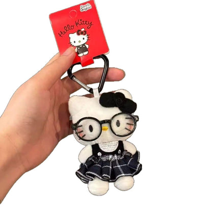Hello Kitty Sanrio Kawaii Peripheral Pendant Doll Keychain Cute Fashion Sunglasses Backpack Accesso 6