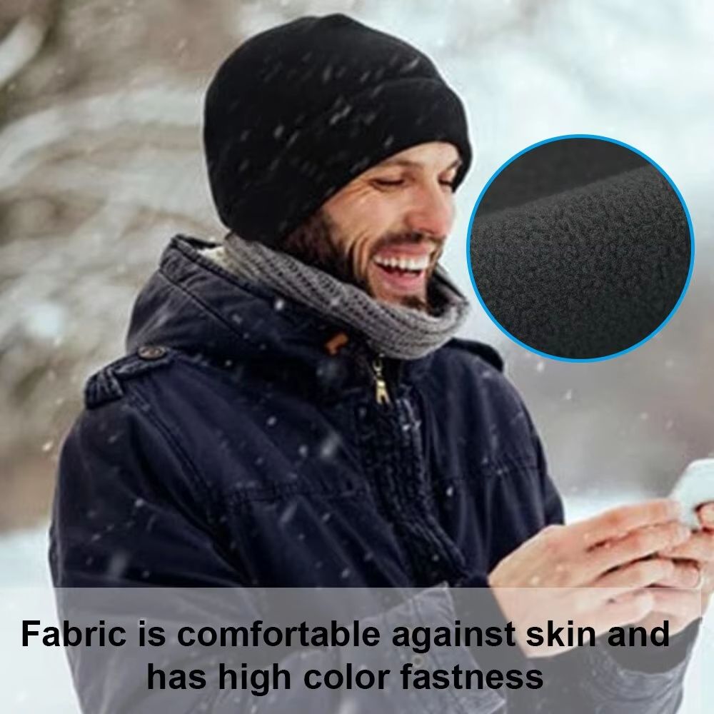 Unisex Soft Polar Fleece Windproof Skull Cap Beanie 1