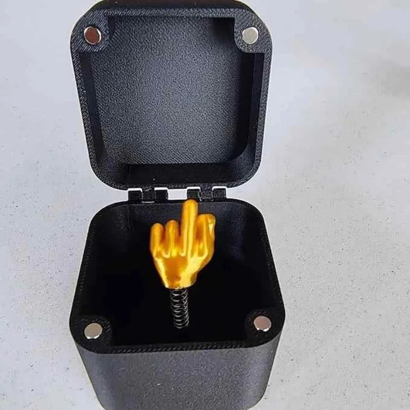 Out Of The Box Popup Middle Finger Novelty Funny Prank Gift Creative Desk Home Decor Christmas Gift 3