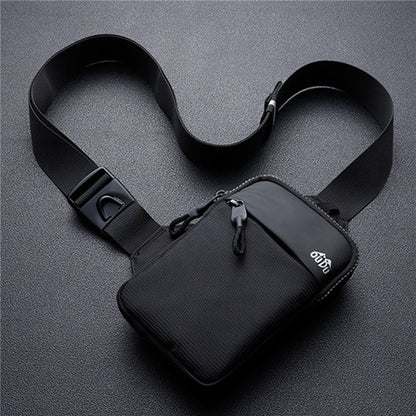 Nylon Waterproof Outdoor Sport Chest Bag, Casual Men Shoulder Bag, Large Capacity Travel Phone Pouch for Running