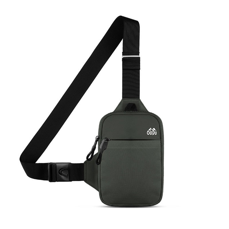 Nylon Waterproof Outdoor Sport Chest Bag Casual Men Shoulder Bag Large Capacity Travel Phone Pouch  7
