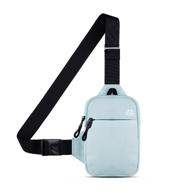Nylon Waterproof Outdoor Sport Chest Bag Casual Men Shoulder Bag Large Capacity Travel Phone Pouch  8