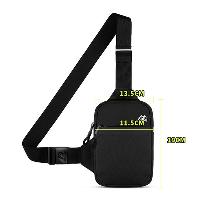 Nylon Waterproof Outdoor Sport Chest Bag Casual Men Shoulder Bag Large Capacity Travel Phone Pouch  10