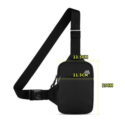 Nylon Waterproof Outdoor Sport Chest Bag Casual Men Shoulder Bag Large Capacity Travel Phone Pouch  10