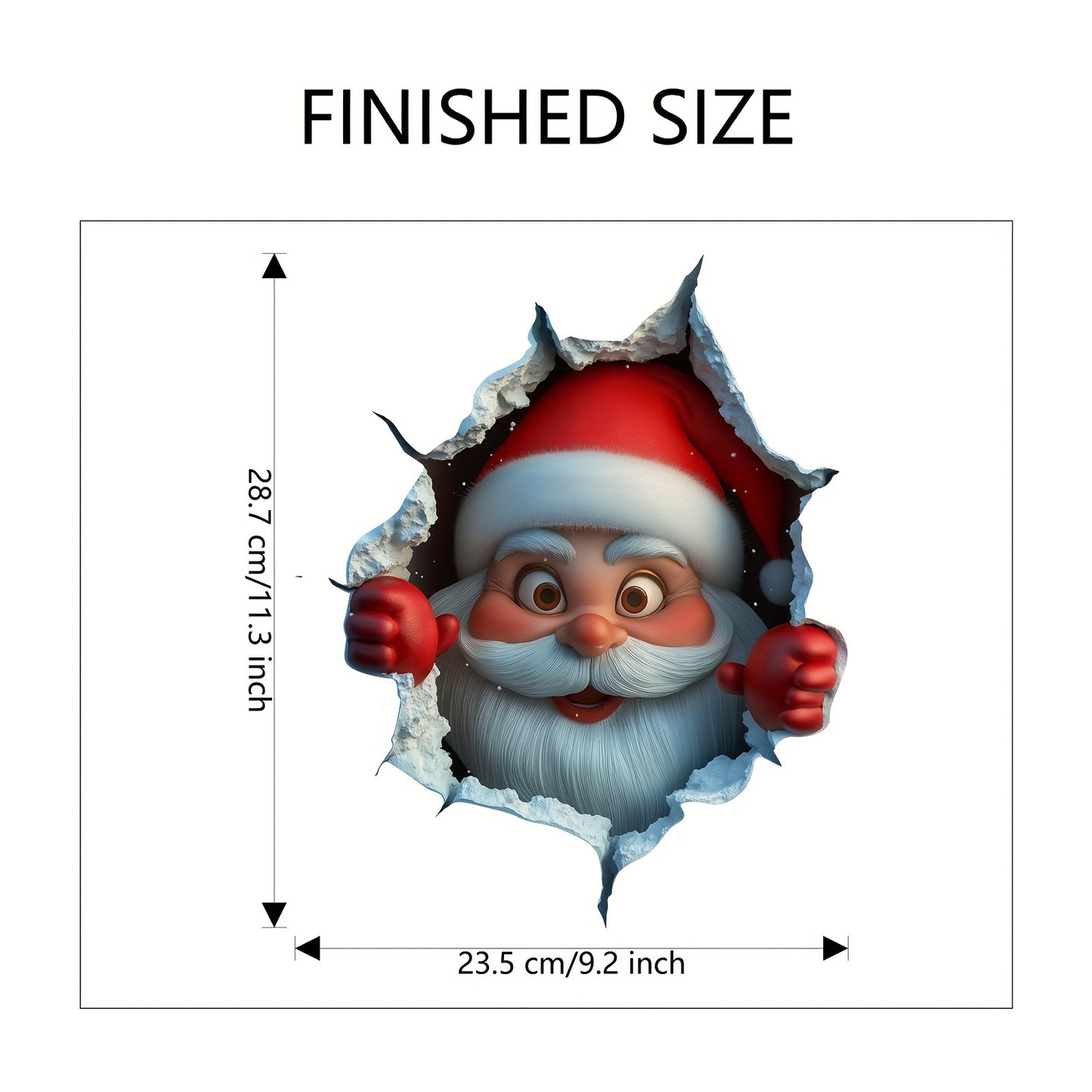 PVC Waterproof Sticker Door Window Wall Decals Christmas Santa Wall Stickers DIY Peel Sticker Home  5