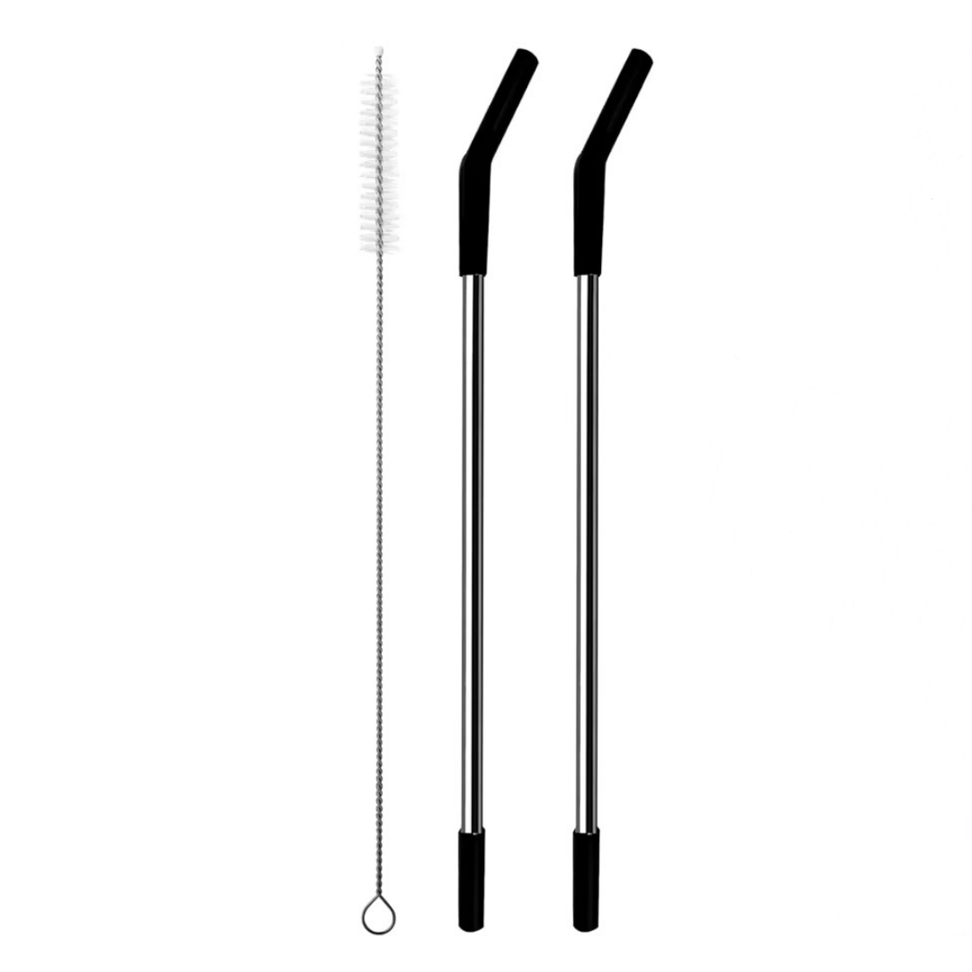 Stainless Steel Straw, Silicone Tip, Stanley Cup Replacement, Tumbler Straw Brush