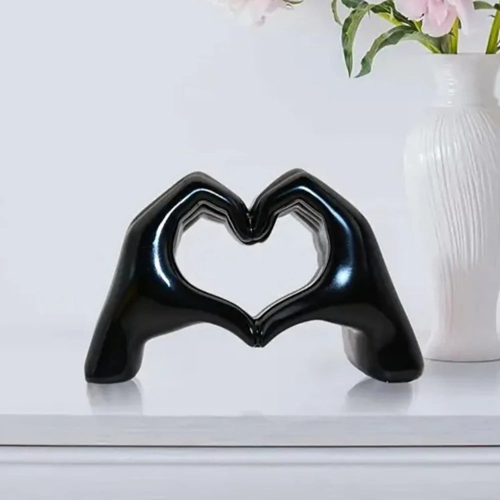 Resin Love Gesture Sculpture Figurines Nordic Desktop Ornament Light Luxury Art Crafts Office Home  5