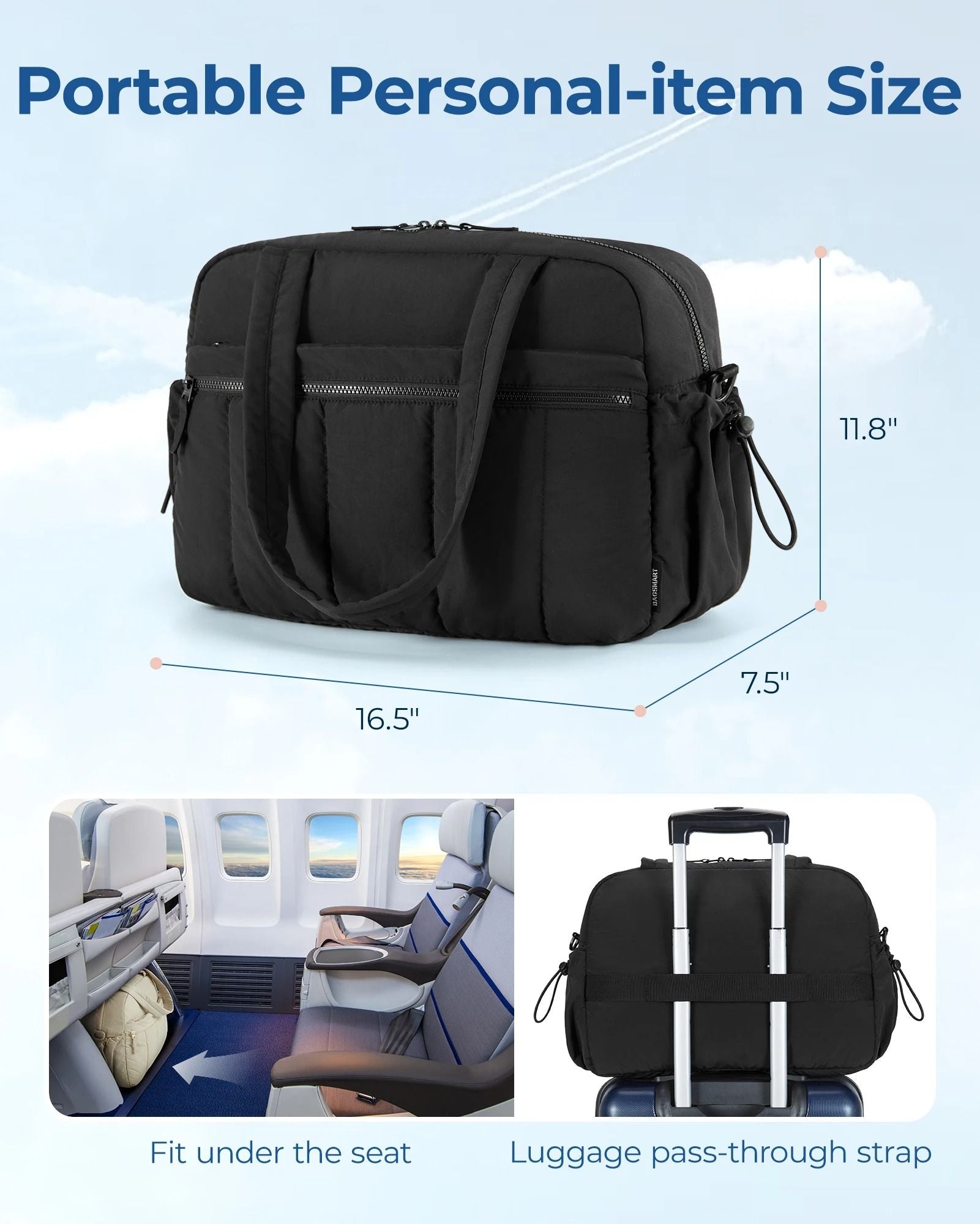 Travel Bag Womens Carry On Storage Organizer With Shoulder Strap Large Capacity Sport Gym Bag 2