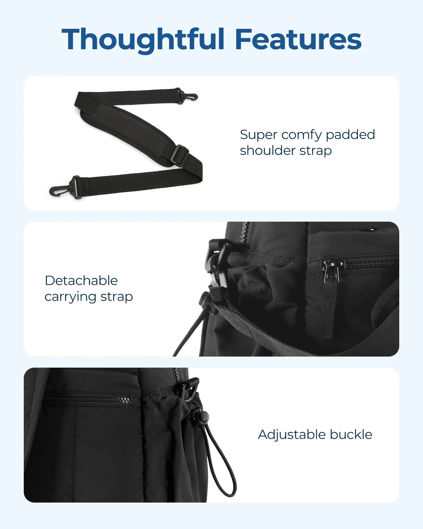 Travel Bag Womens Carry On Storage Organizer With Shoulder Strap Large Capacity Sport Gym Bag 6