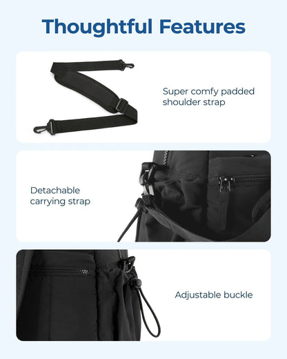 Travel Bag Womens Carry On Storage Organizer With Shoulder Strap Large Capacity Sport Gym Bag 6