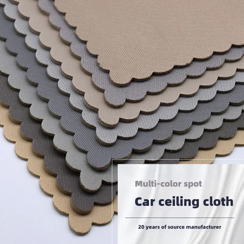 Car Roof Fabric Sky Headliner Cloth For Upholstery Repair Interior Roof Lining With Sponge Backing 1