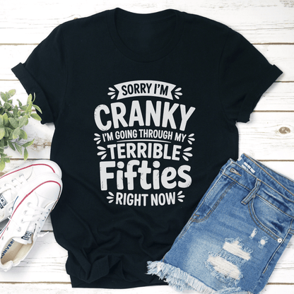 Sorry Im Cranky Im Growing Throw Tee 3