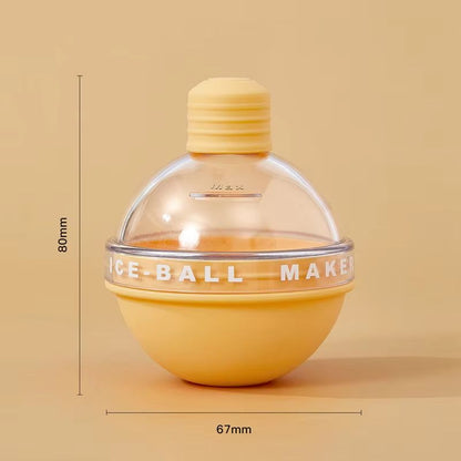 Premium Silicone Spherical Ice Ball Maker  Whiskey  Beverage Ice Mold Tray 10