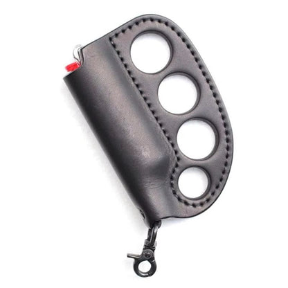 PULeather Portable MultiPurpose Lighter Case  SelfDefense Keychain 1