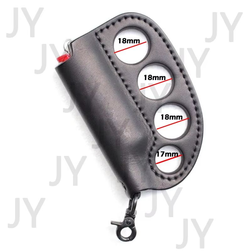 PULeather Portable MultiPurpose Lighter Case  SelfDefense Keychain 2