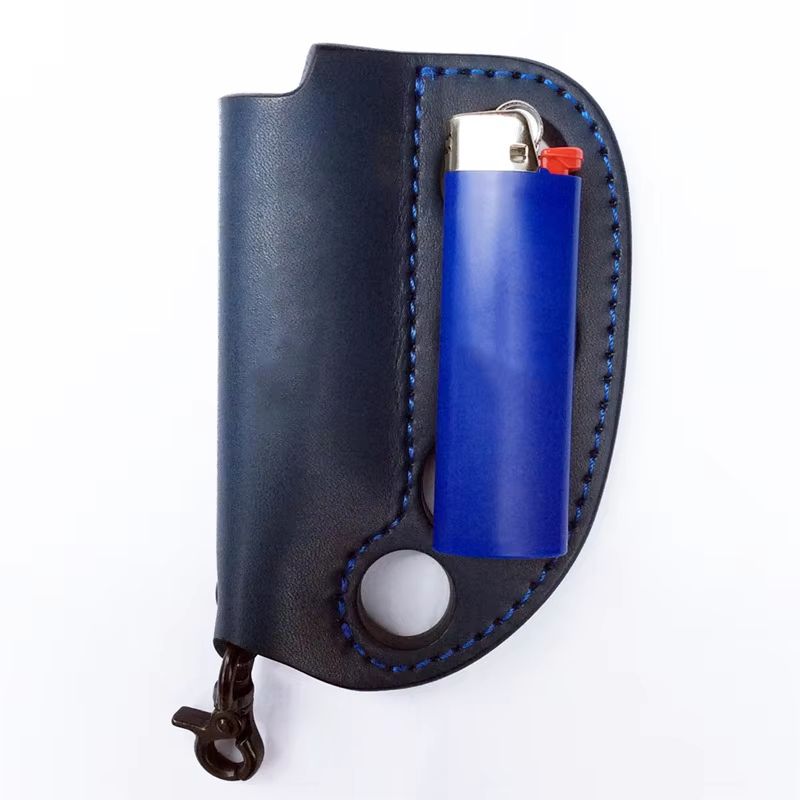 PULeather Portable MultiPurpose Lighter Case  SelfDefense Keychain 4