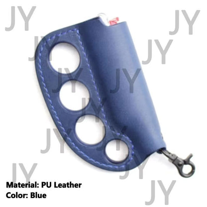 PULeather Portable MultiPurpose Lighter Case  SelfDefense Keychain 7