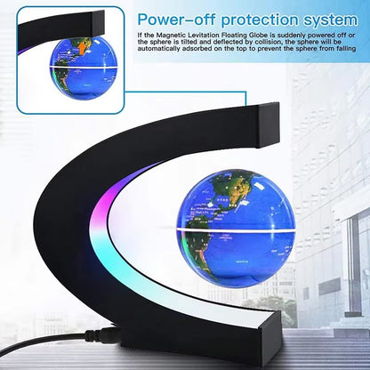 Magnetic Floating Levitation Globe LED World Map Lamp 3