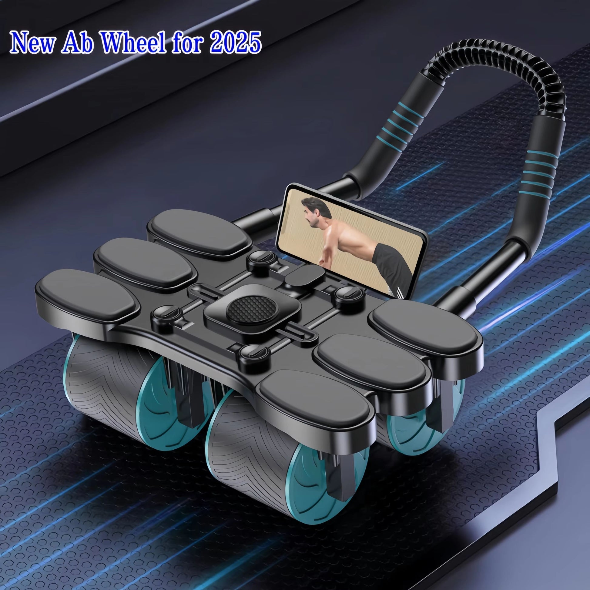 2025 Silent Automatic Rebound Abdominal Exercise Wheel 1