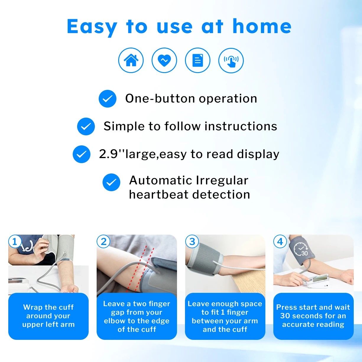 Bioland 2005 Automatic UpperArm Blood Pressure Monitor Home Digital Blood Pressure Machine 6