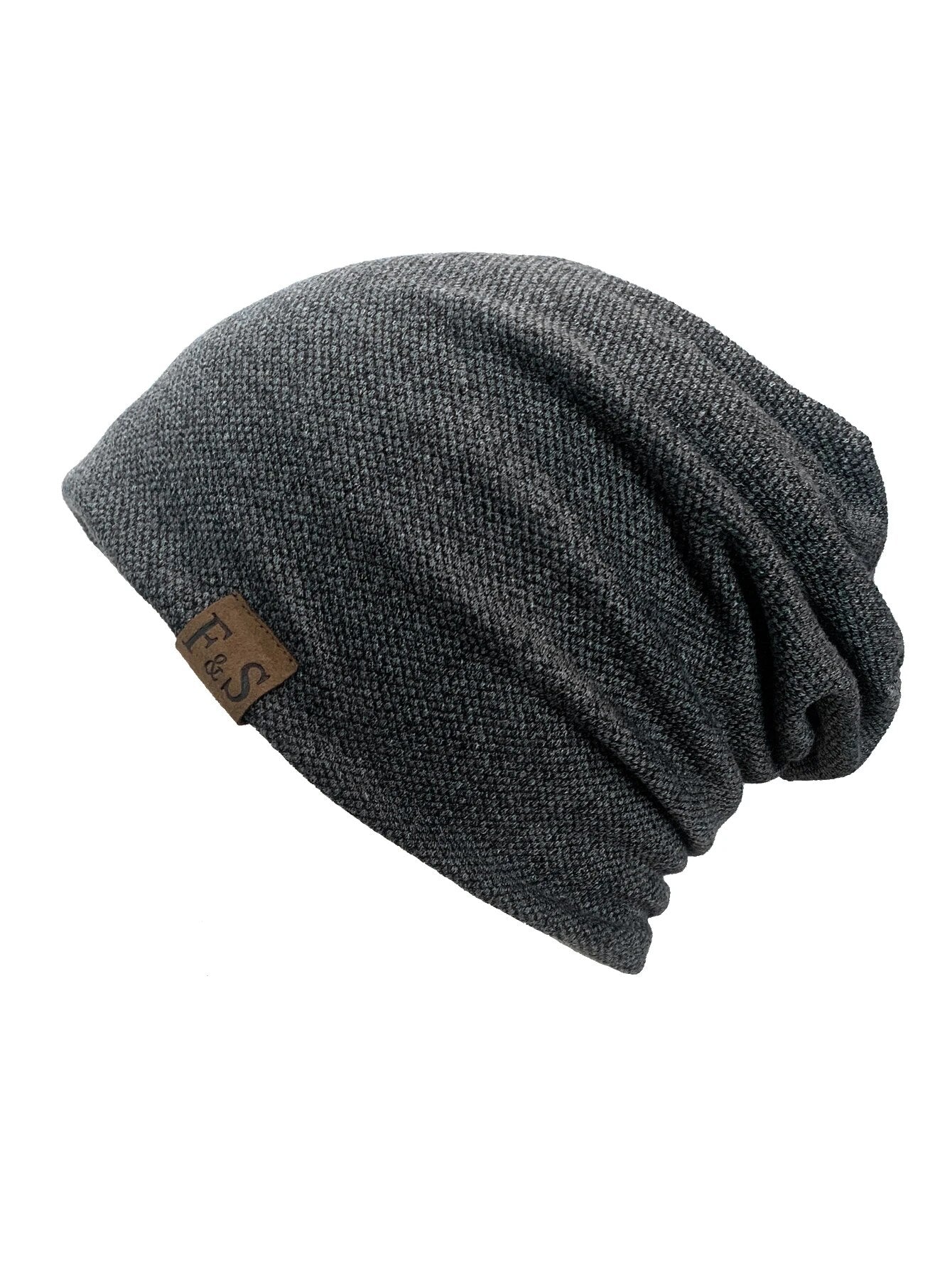 Fashionable Solid Hip-hop Style Beanie, Warm Knitted Hat, For Men And Women